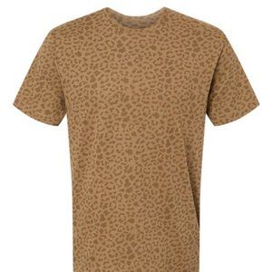 Brown Leopard T-Shirt, Unisex Leopard Shirt